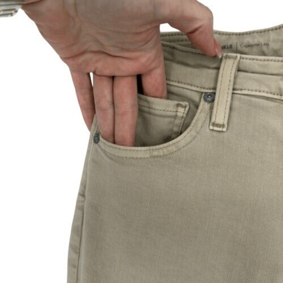 AG‎ Adriano Goldschmied Prima Ankle Cigarette Jeans Beige Khaki Size 26 - Picture 6 of 14